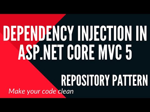 Dependency Injection in Asp Net Core MVC 5