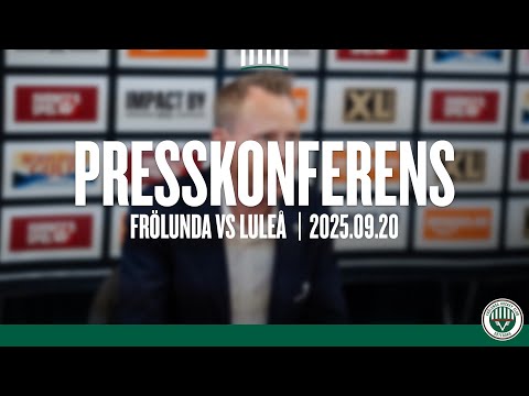 Presskonferensen efter Frölunda - Luleå