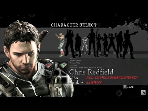RESIDENT EVIL 5 GOLD EDITION ALL MERCENARIES SOLO CHRIS REDFIELD BSAA – SS RANK