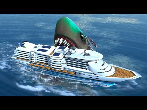 Megalodon Shark - The largest Shark in the oceanic world of Double head Shark Attack
