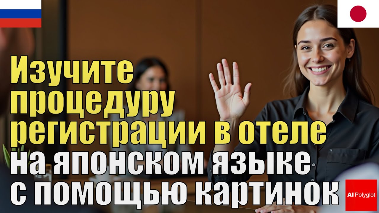 Изучите процедуру регистрации в отеле на японском языке с помощью картинок. | Практика аудирования |
