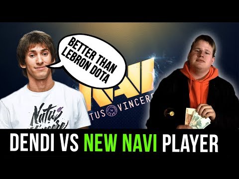 Dendi Testing New Na`Vi Pos 4 Player- Dendi vs Velheor First Time on Pub Dota 2
