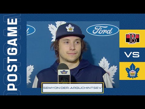 Semyon Der-Arguchintsev Post Game | Toronto Marlies vs. Belleville Senators | January 12, 2022