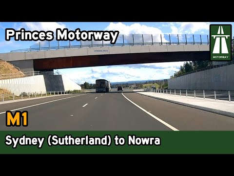 Driving from Sydney (Sutherland) to Nowra via Wollongong – M1 Princes Motorway [4K]