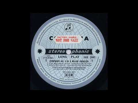 Mahler - Symphony No. 4 in G Minor / 1,2 Mov / Klemperer