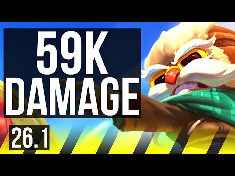 CORKI & Nami vs JHIN & Karma (ADC) | 59K damage | TR Challenger | 26.1