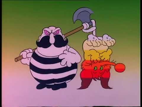 Stripy - Cutting down tree