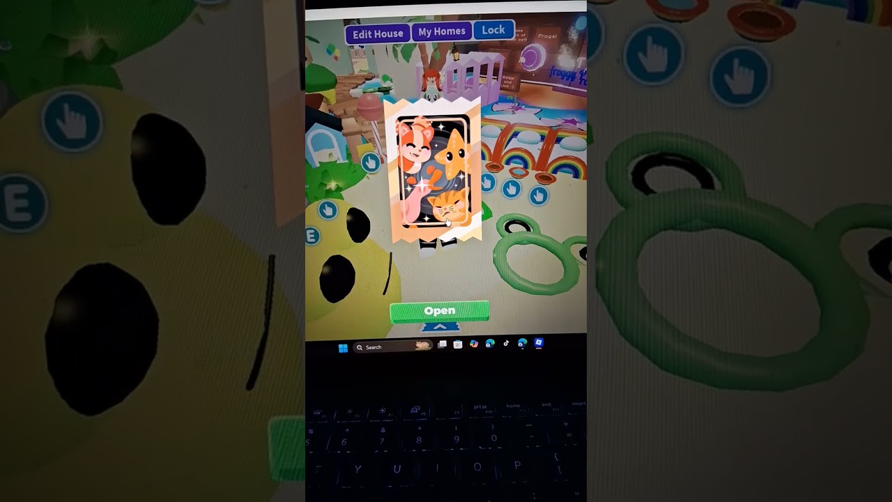 opening a Pets Plus sticker pack in adopt me on Roblox