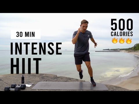 30 Min Intense HIIT Workout For Fat Burn & Cardio (No Equipment, Home Workout)