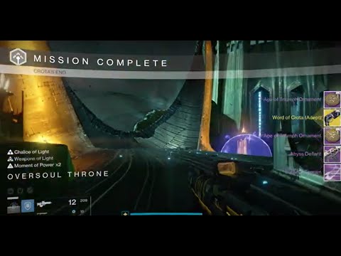 Solo Flawless 390 Crota’s End all Challenges