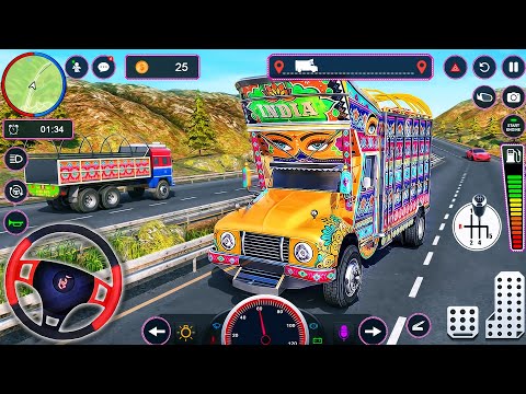 Indian Cargo Truck Driver 3D - Offroad Heavy Truck Driving Simulator - Android GamePlay