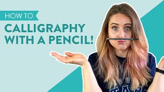 Calligraphy with a PENCIL! | Calligraphy & Lettering Tutorial