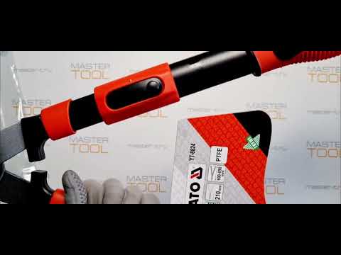 Ножиці до живоплоту YATO : Телескопічні ручки, L= 690/890, леза- 210 мм [6]