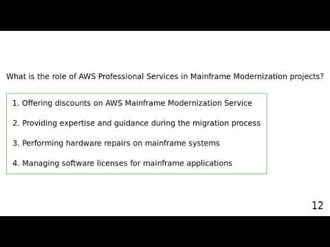 AWS Mainframe Modernization Service - Quiz