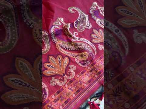 Cotton Tussar Unstitched Suit Set with Dupatta