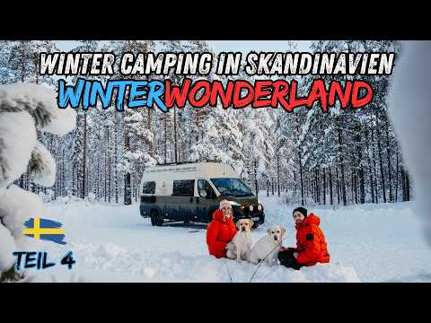 Into a winter wonderland without drama - Vanlife with a camper through Sweden! Part 4