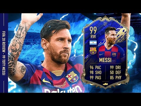 TOTY MESSI 99! THIS CARD IS BROKEN! FIFA 20 ULTIMATE TEAM