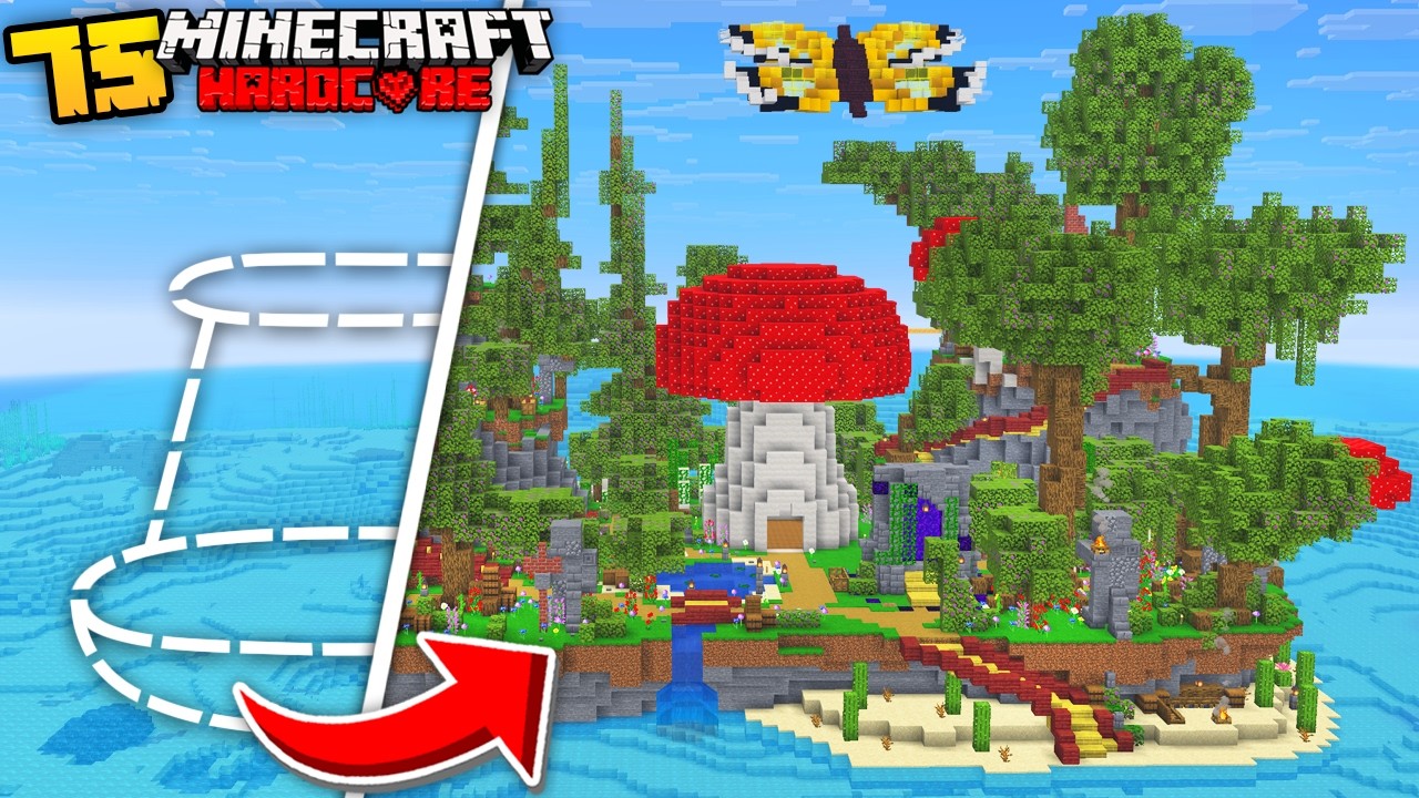 I Transformed the OCEAN into the OVERWORLD in Minecraft Hardcore