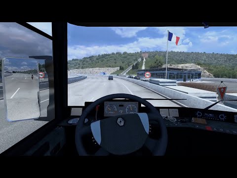 Euro Truck Simulator 2 - Renault AE Magnum [Steering Wheel Gameplay]