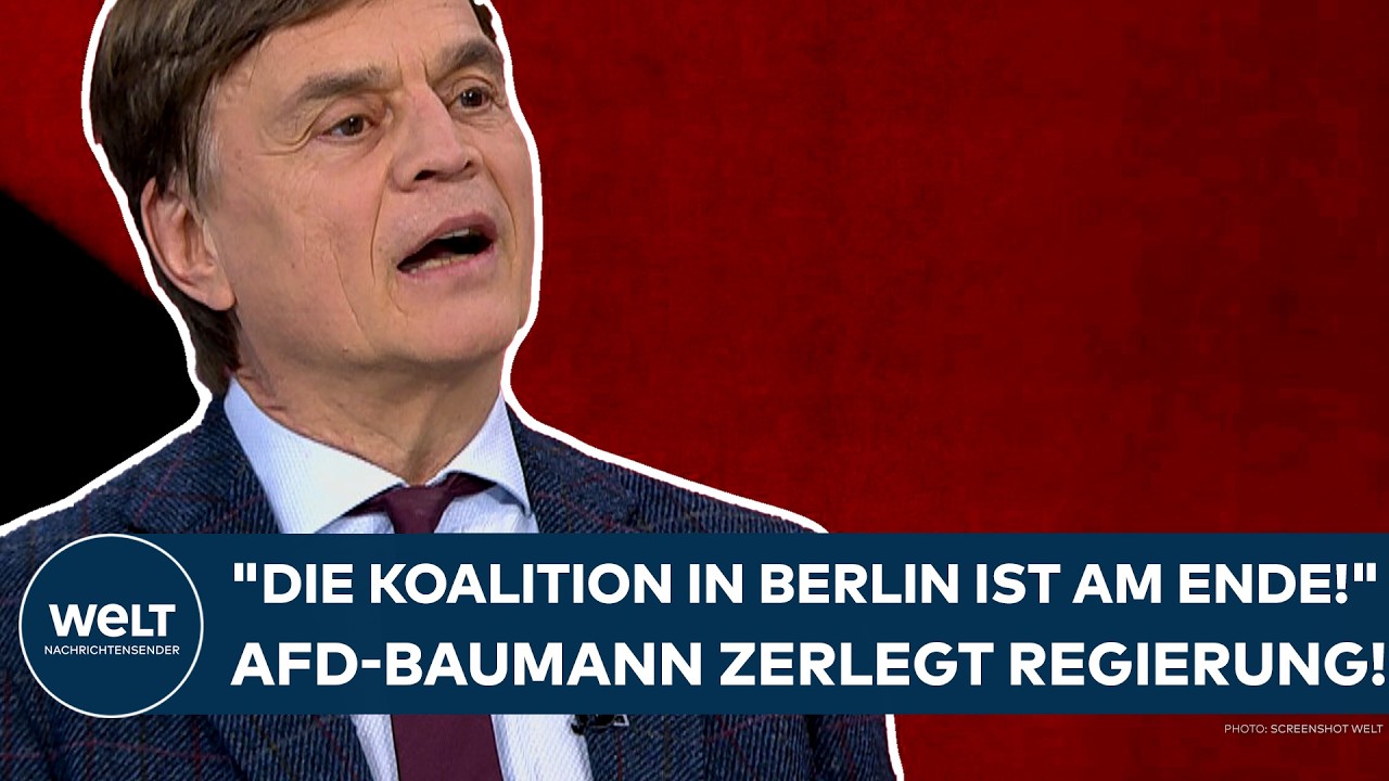 DEUTSCHLAND: AfD-Mann Bernd Baumann tönt! "Die Koalition in Berlin ist strategisch am Ende!"