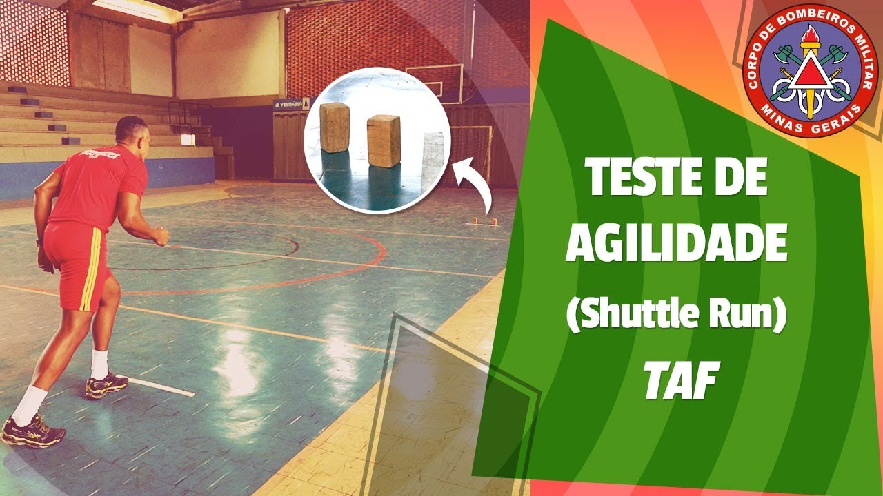 Shuttle Run: Teste de Aptidão Física (TAF) - Corpo de Bombeiros Militar