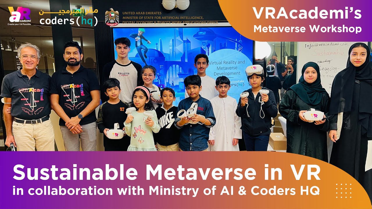 VRAcademi's Metaverse Workshop | Sustainable Metaverse in VR| collaboration with Ministry of AI & Co