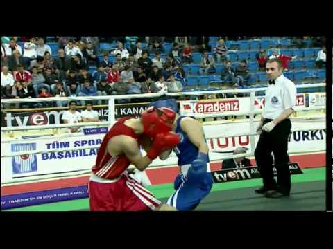 Bantam (56kg) SF - Ceylan (DEN) vs Ishchenko (UKR) - 2012 European Olympic Qualifying Event