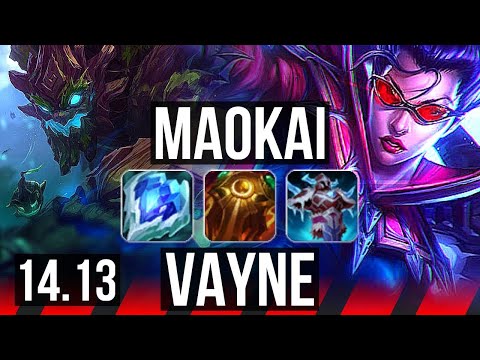 MAOKAI vs VAYNE (TOP) | 14/3/10, Legendary, 31k DMG | NA Master | 14.13