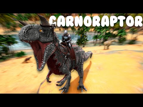 COMO TAMEAR CARNORAPTOR Y TODAS SUS HABILIDADES - ARK: ADDITIONAL CREATURES KAMI CREATIONS