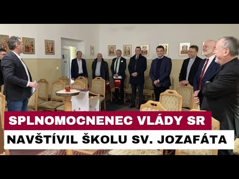 STREDNÚ ŠKOLU SV. JOZAFÁTA V TREBIŠOVE NAVŠTÍVIL SPLNOMOCNENEC VLÁDY SR PRE RÓMSKE KOMUNITY