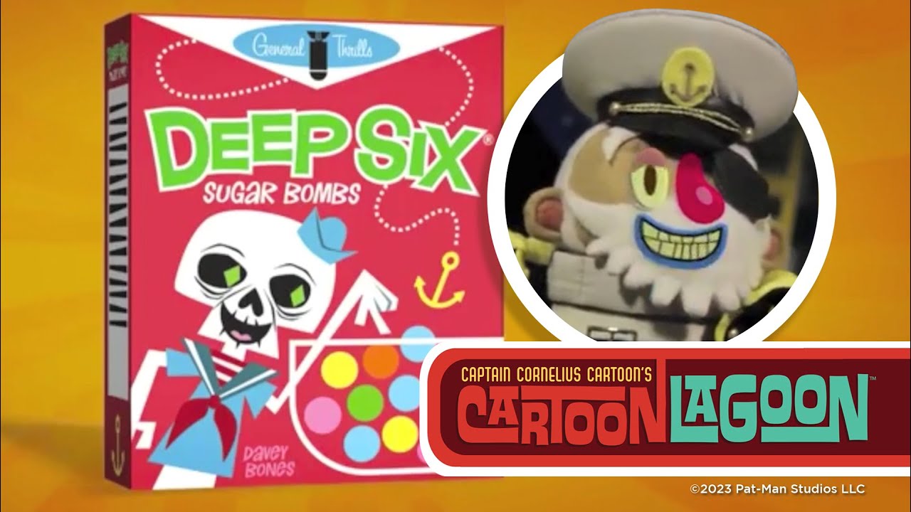 DEEP SIX SUGAR BOMBS cereal #cartoons #puppetshow #fakeads #animationmeme