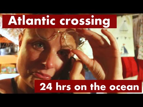 A day on our atlantic OCEAN crossing - an EXPLODING pepper and lightning - ep 23