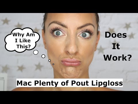 NEW Mac Plenty of Pout | Lip plumping gloss review and demo