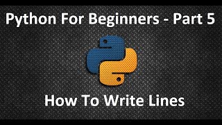 Python for Beginners - Part 5