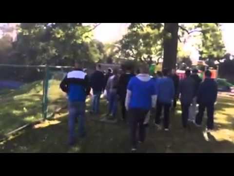 Fenix Siennica - Watra Mrozy - wejście kibiców