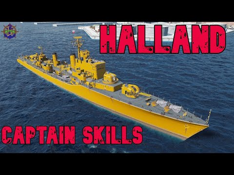 ✅Captain Skills HALLAND 2022❗❗pan-European destroyer - World of Warships