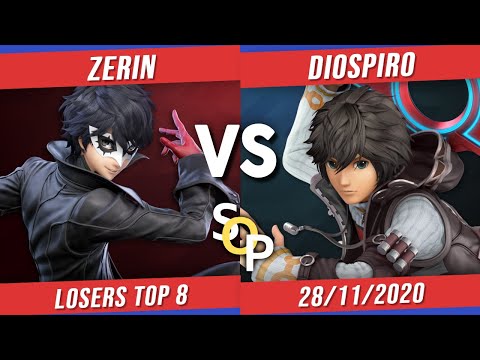 Smash or Pass X - Losers Top 8 - Zerin (Joker) Vs. Diospiro (Shulk) - Smash Ultimate