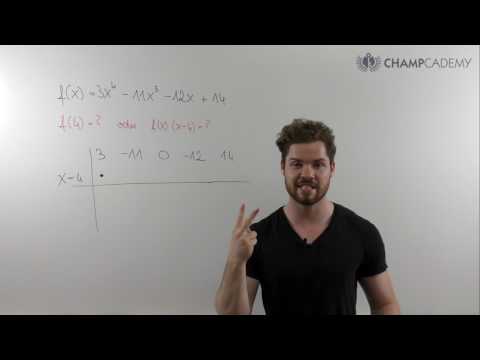 HORNER-SCHEMA einfach erklärt + BEISPIEL