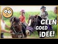 PONYRiTJE DOOR BOS GEEN GOED iDEE ? | Bellinga Familie Vloggers #1387