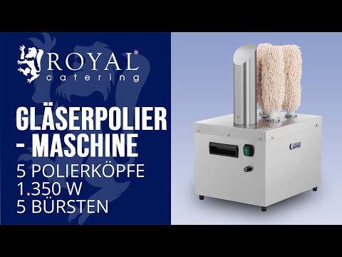 Video - Gläserpoliermaschine - 5 Polierköpfe - 1.350 W