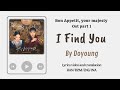 Video Lyrics/Eng sub/Sub indo I Find You by Doyoung [Bon appetit, Your majesty/폭군의 셰프] ost part 1 