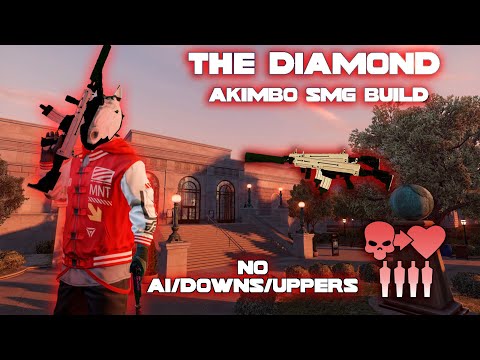 PAYDAY 2 - The Diamond DS/OD (No AI/Downs/Assets/Uppers) Akimbo SMG Hacker Build