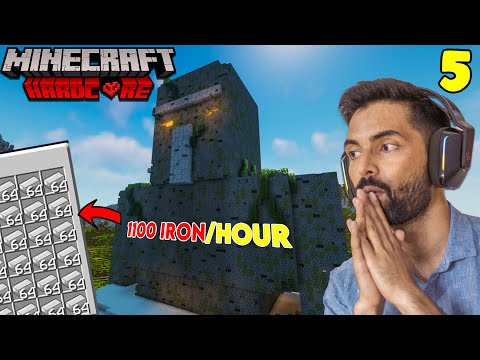 The Best Iron Farm Ever - Minecraft Hardcore Survival