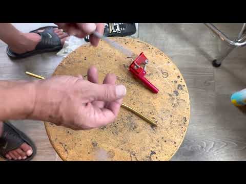 M34 making the stuffing tube and little trick to bend perfect angle without kinks