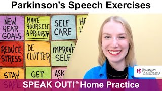 Parkinson’s Speech Exercises