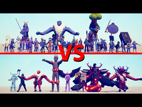 SECRET Team vs GIANTS Team - Totally Accurate Battle Simulator TABS