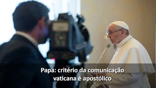 Plenária da Secretaria para a Comunicação: Papa, atenção às situações de pobreza