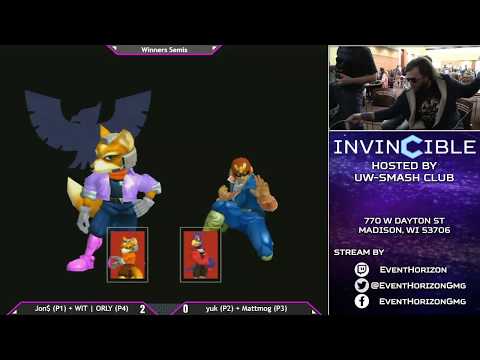 Invincible -  mattmog + yuk vs EHG | Jon$ + WIT | ORLY -  Melee Doubles Winners Semis