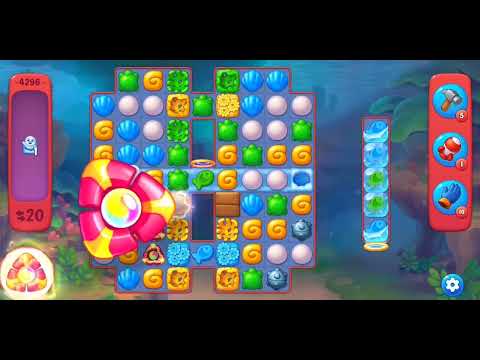 fishdom level 4296 / niveau 4296 full auto-booters