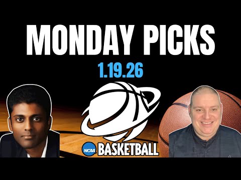 Monday NCAA Basketball Picks - 1/19/26 l Craig Trapp & Indian Cowboy NCAAB Picks & Predictions